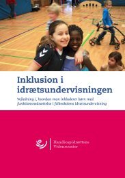 Inklusion i idrætsundervisningen - Handicapidrættens Videnscenter