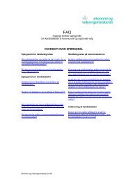 hyppigt stillede spørgsmål - Økonomi- og Indenrigsministeriet