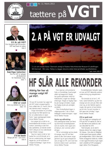 "tættere på VGT" December 2012 her - Vestjysk Gymnasium Tarm