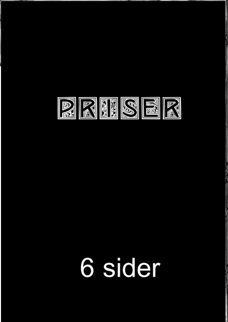 Priser 6 sider - hans eget website