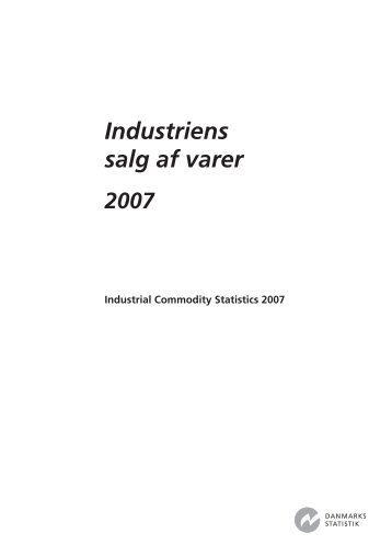 2. Generelt om Industriens salg af varer - Mzes