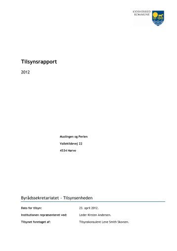 Download Tilsynsrapport 2012 - Bosted efter § 107 Bostederne ...