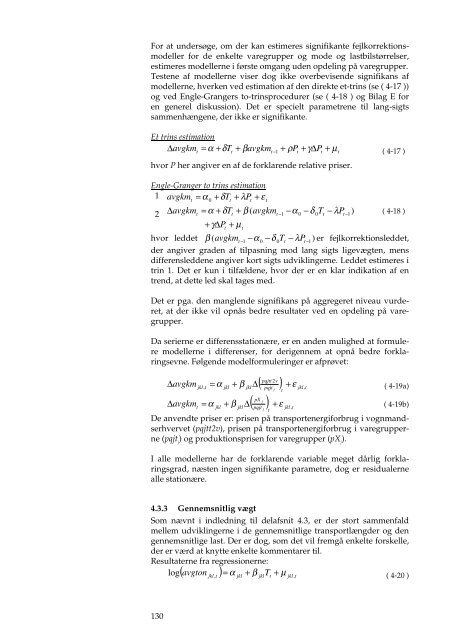 En model for godstransportens udvikling - DCE - Nationalt Center for ...