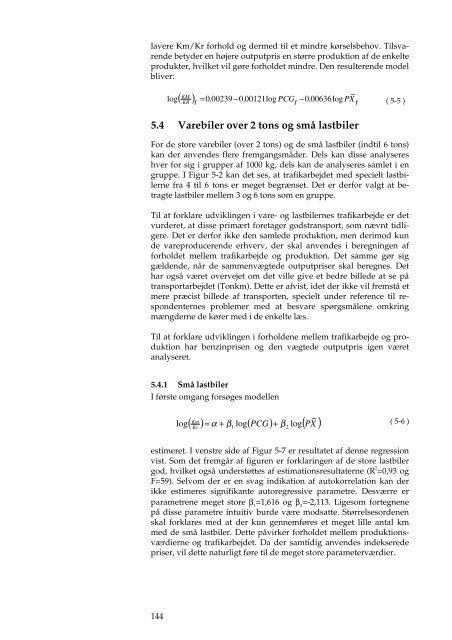 En model for godstransportens udvikling - DCE - Nationalt Center for ...