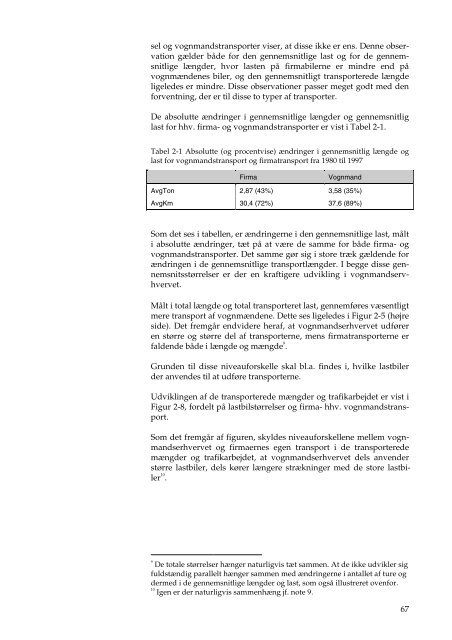 En model for godstransportens udvikling - DCE - Nationalt Center for ...