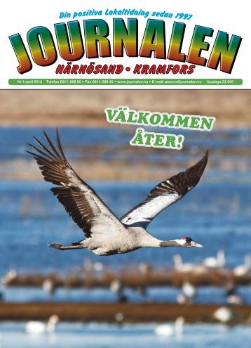 VÄLKOMMEN ÅTER! VÄLKOMMEN ÅTER! - Journalen