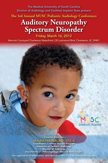 Auditory Neuropathy Spectrum Disorder - Clinical Departments ...