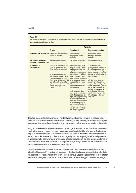 en analyse af den statslige regulering og ankesystemet - Social