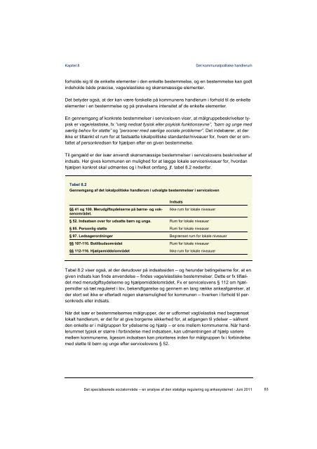 en analyse af den statslige regulering og ankesystemet - Social