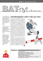 Handlingsplan uden mål og med - BAT-kartellet