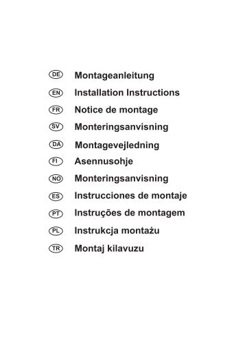 Montageanleitung Installation Instructions Notice ... - Ankastrend.com