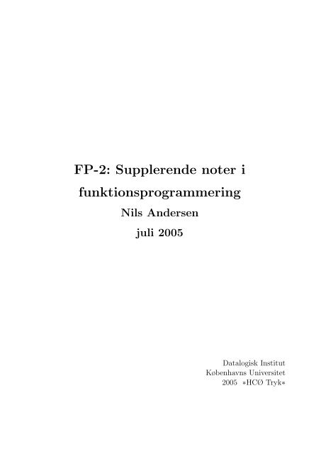FP-2: Supplerende noter funktionsprogrammering Københavns ...