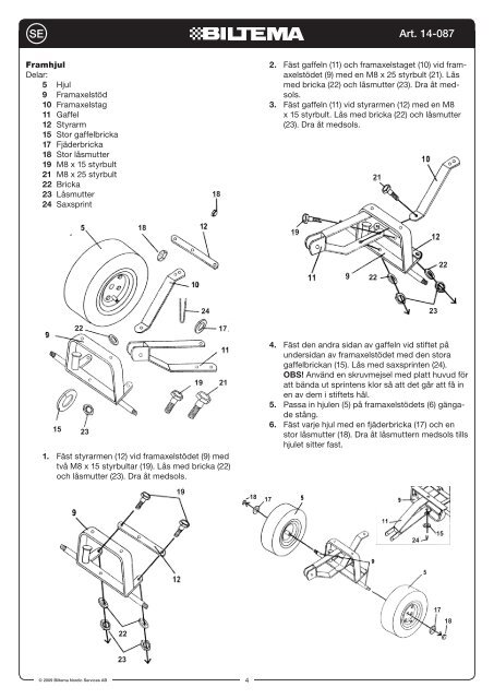 wheel assembly - Biltema