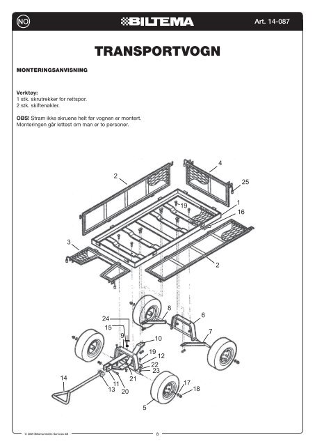 wheel assembly - Biltema