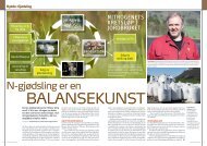 N-gjødsling en balansekunst - Norsk Landbruk
