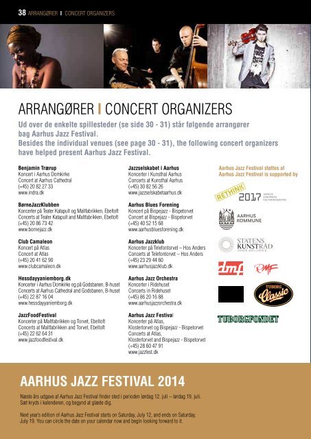 Printed program - PDF - Aarhus International Jazz Festival