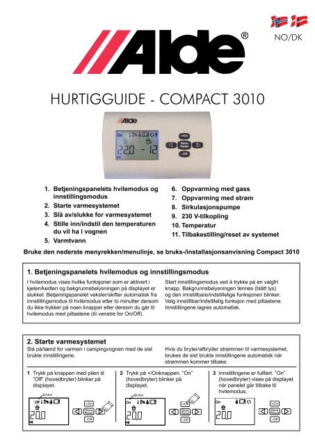 HURTIGGUIDE - CompaCT 3010