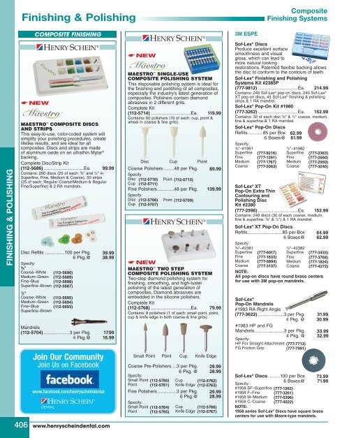 Composite polishing kit Finishing Cups Discs Points Assorted Dental Jiffy  Style