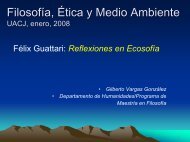 Filosofía, Ética y Medio Ambiente