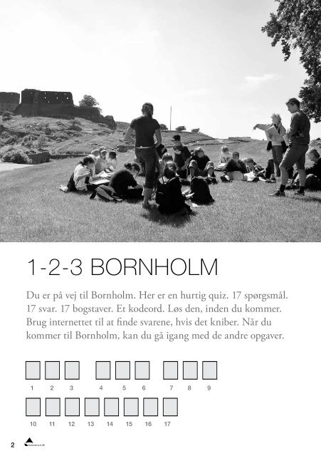 Lejrskole Bornholm - Opgavehæfte - Bornholms Velkomstcenter