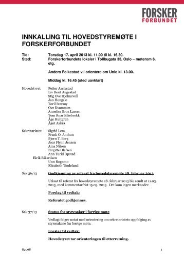 17.04.13 - Forskerforbundet