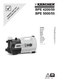 BPE 4200/50 BPE 5000/55 - Kärcher