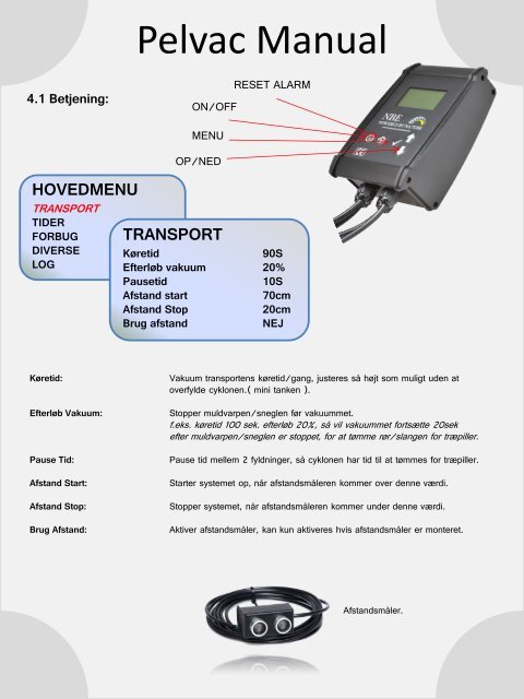 Pelvac Manual - Dansk VVS-Center