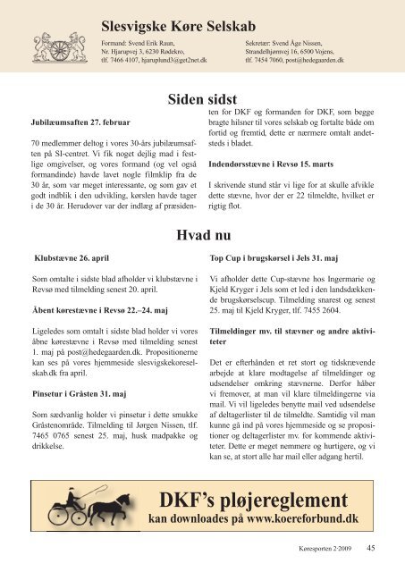 Download Køresporten nr. 2 2009.pdf - Karetmager.dk