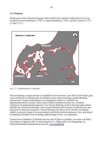 48 3.2.7 Plankton Planktonprøver blev indsamlet 26 ... - Limfjorden