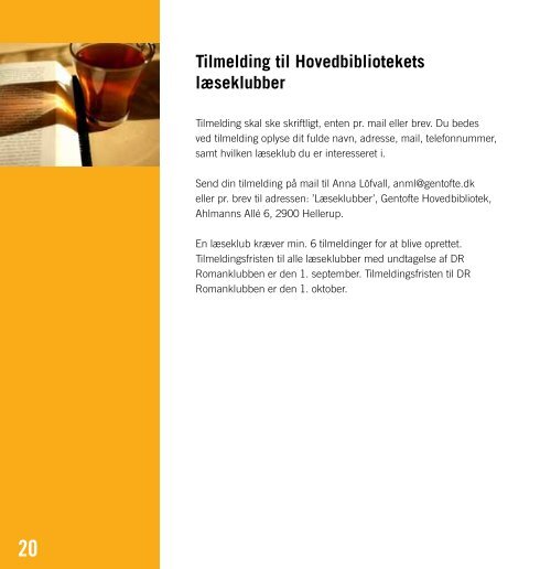 Læseklubber 2012-13 - Gentofte Bibliotekerne
