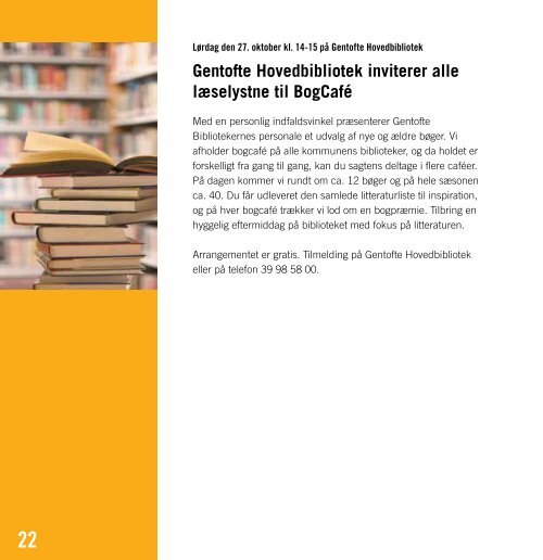 Læseklubber 2012-13 - Gentofte Bibliotekerne