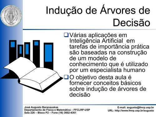 Indução de Árvores de Decisão