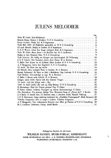 JULENS MELODIER