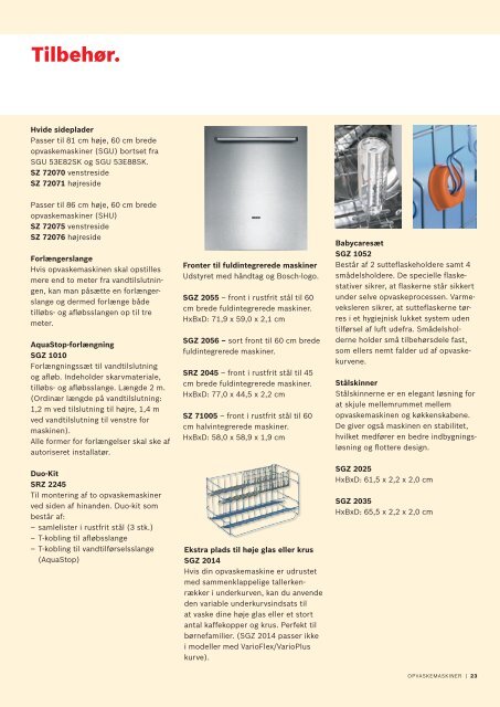 Opvaskemaskiner - Bosch