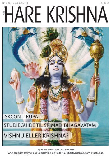 Hvem kom først, Vishnu eller Krishna? - Nyt fra Hare Krishna