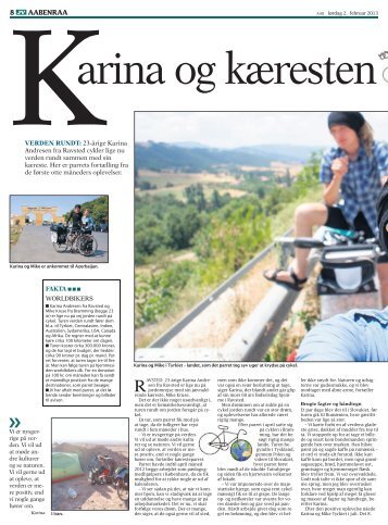 Karina og Kæresten Cykler Jorden Rundt - World Bikers