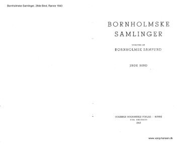 Bornholmske Samlinger - Bind 29 - 1943 - Bornholms Historiske ...