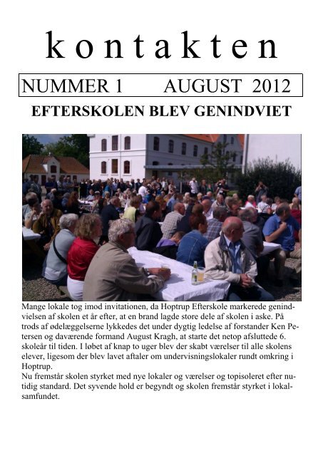 Kontakten nr. 1 august 2012, klik her. - Diernæs ny hjemmeside 2011