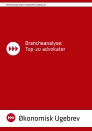 Brancheanalyse: Top-20 advokater - Økonomisk Ugebrev
