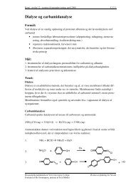 Dialyse og carbamidanalyse