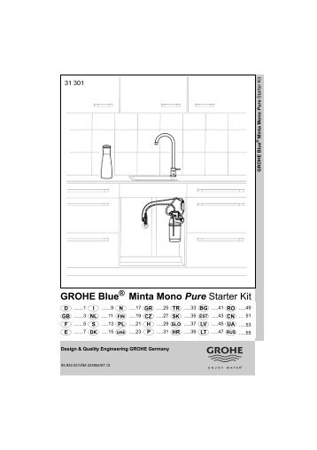 GROHE Blue Minta Mono Pure Starter Kit