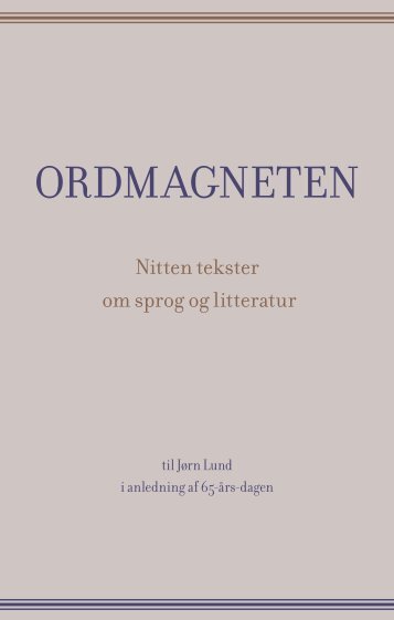 Ordmagneten - Det Danske Sprog- og Litteraturselskab