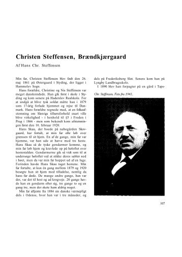 Christen Steffensen, Brændkjærgaard - Kolding Kommune