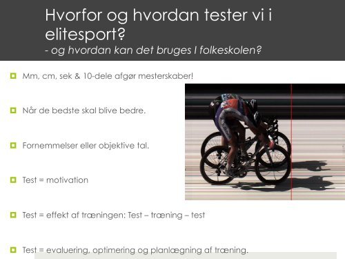 Den Digitale Skole - Testingsport - Fysiologiske test