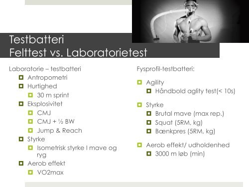 Den Digitale Skole - Testingsport - Fysiologiske test