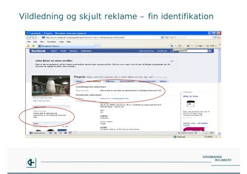 MARKEDSFØRING PÅ INTERNETTET - Kromann Reumert