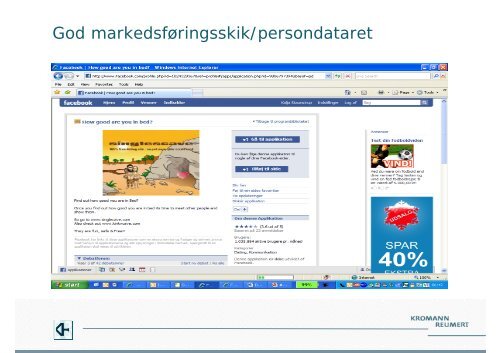 MARKEDSFØRING PÅ INTERNETTET - Kromann Reumert