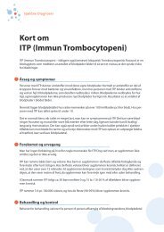 Download Medicinske Fakta for ITP (pdf) - Danmarks Bløderforening.