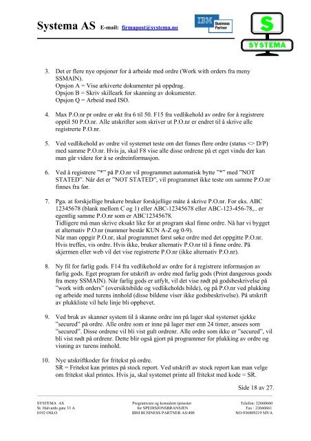 Sysped Versjon 9 utg 1,2.pdf - Systema AS