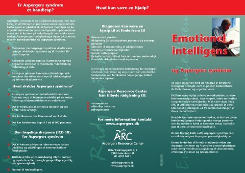 (PDF) Brochure om Emotionel intelligens og Aspergers syndrom.